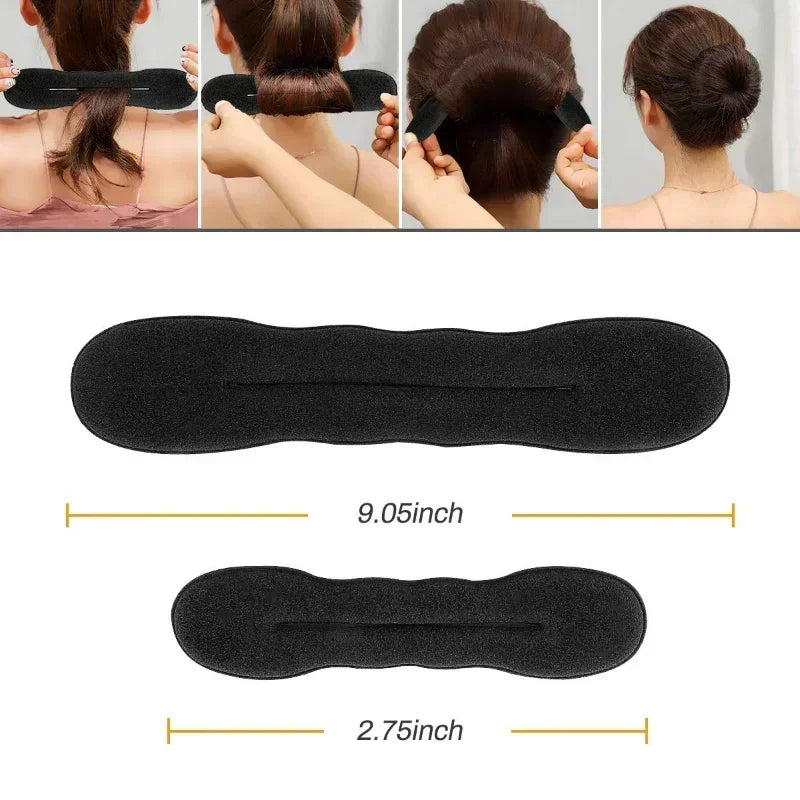 Sponge Hair Styling Tool Plastic Loop Curly Hair Maker Hair Scrunchie Headband Twist Donut Bun Curler Hairbands Hairstyle Tools