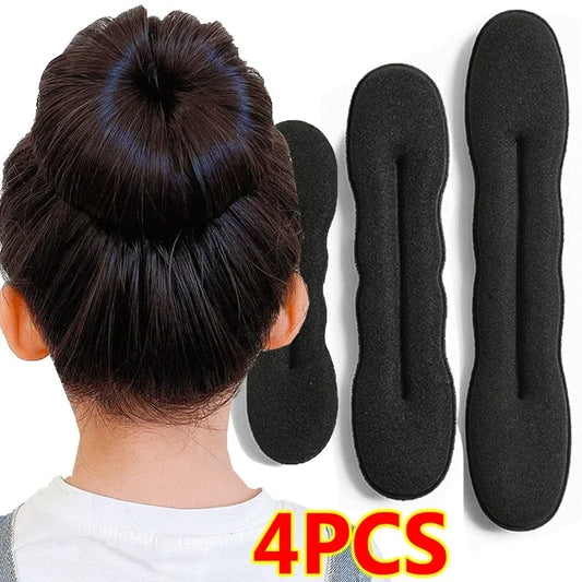 Sponge Hair Styling Tool Plastic Loop Curly Hair Maker Hair Scrunchie Headband Twist Donut Bun Curler Hairbands Hairstyle Tools